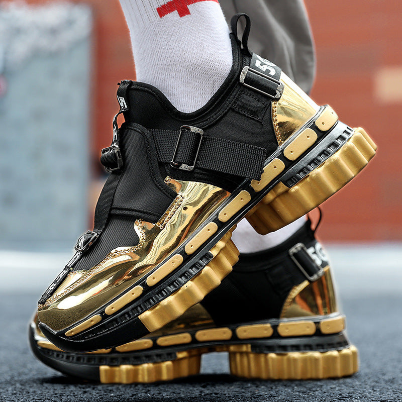 Gear Outsole Personality Leisure Breathable Net Celebrity Sports Trend Hip-Hop Men'S Shoes